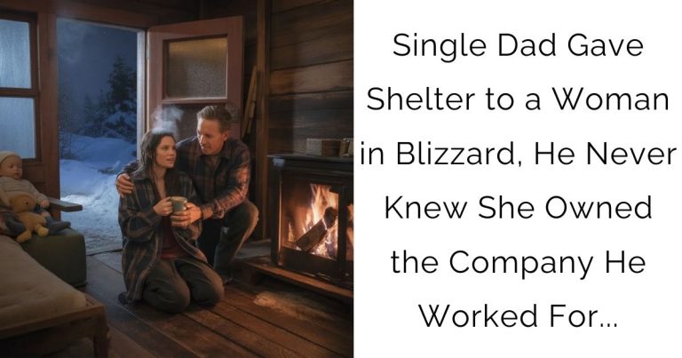 Single Dad Gave Shelter to a Woman in Blizzard, He Never Knew She Owned the Company He Worked For…