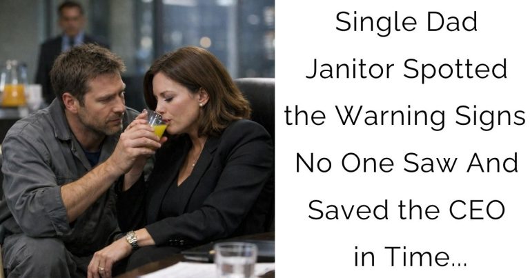 Single Dad Janitor Spotted the Warning Signs No One Saw — And Saved the CEO in Time…