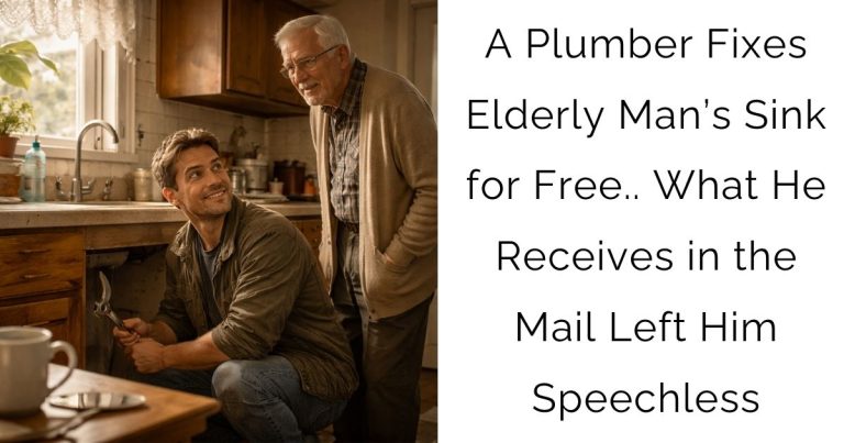 A Plumber Fixes Elderly Man’s Sink for Free.. What He Receives in the Mail Left Him Speechless
