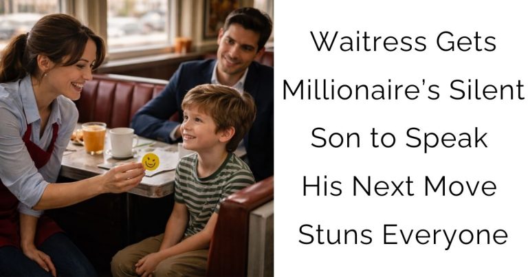 Waitress Gets Millionaire’s Silent Son to Speak—His Next Move Stuns Everyone