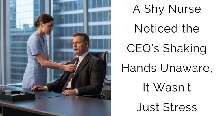 A Shy Nurse Noticed the CEO’s Shaking Hands—Unaware, It Wasn’t Just Stress