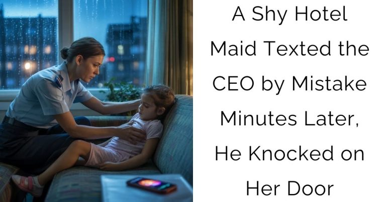 A Shy Hotel Maid Texted the CEO by Mistake — Minutes Later, He Knocked on Her Door