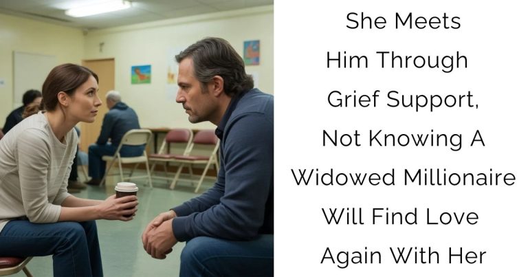 She Meets Him Through Grief Support, Not Knowing A Widowed Millionaire Will Find Love Again With Her
