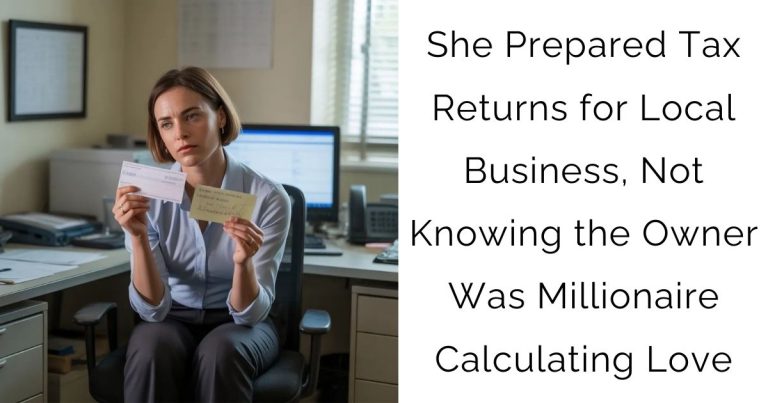 She Prepared Tax Returns for Local Business, Not Knowing the Owner Was Millionaire Calculating Love