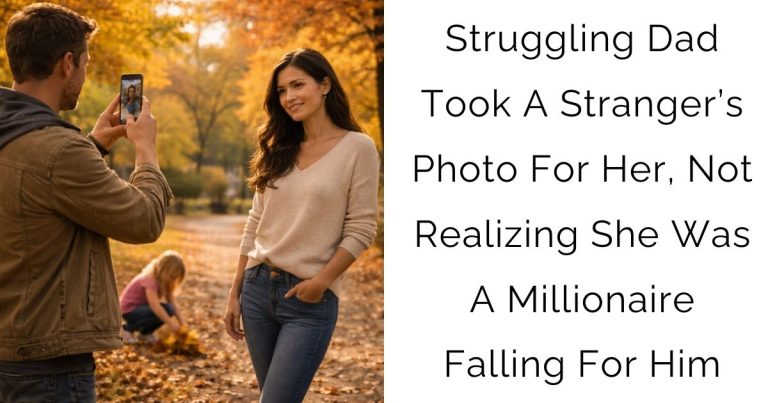 Struggling Dad Took A Stranger’s Photo For Her, Not Realizing She Was A Millionaire Falling For Him