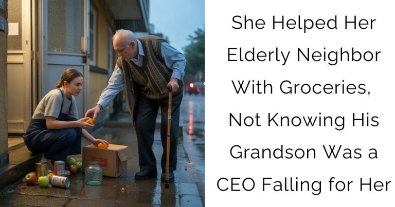 She Helped Her Elderly Neighbor With Groceries, Not Knowing His Grandson Was a CEO Falling for Her