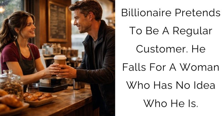 Billionaire Pretends To Be A Regular Customer. He Falls For A Woman Who Has No Idea Who He Is.