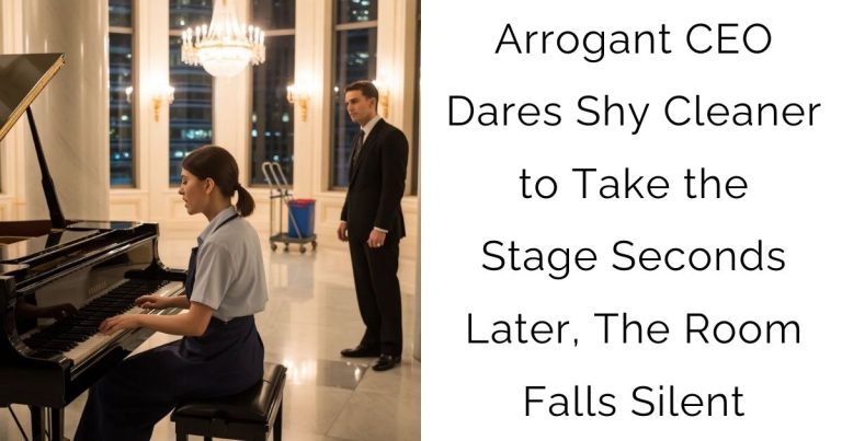 Arrogant CEO Dares Shy Cleaner to Take the Stage — Seconds Later, The Room Falls Silent