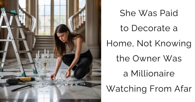 She Was Paid to Decorate a Home, Not Knowing the Owner Was a Millionaire Watching From Afar