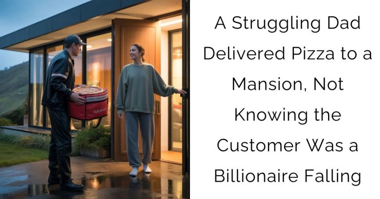 A Struggling Dad Delivered Pizza to a Mansion, Not Knowing the Customer Was a Billionaire Falling