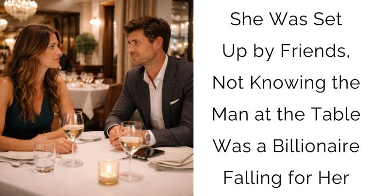 She Was Set Up by Friends, Not Knowing the Man at the Table Was a Billionaire Falling for Her