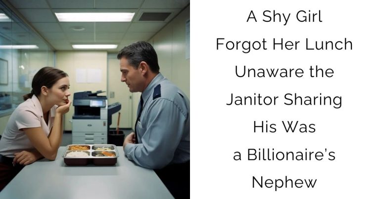 A Shy Girl Forgot Her Lunch—Unaware the Janitor Sharing His Was a Billionaire’s Nephew