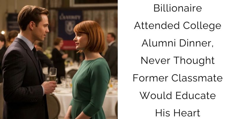 Billionaire Attended College Alumni Dinner, Never Thought Former Classmate Would Educate His Heart