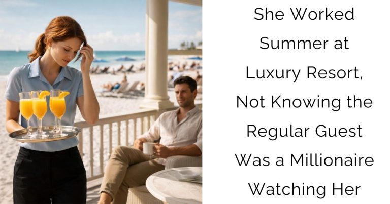 She Worked Summer at Luxury Resort, Not Knowing the Regular Guest Was a Millionaire Watching Her