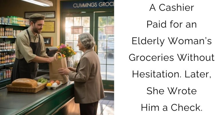 A Cashier Paid for an Elderly Woman’s Groceries Without Hesitation. Later, She Wrote Him a Check.