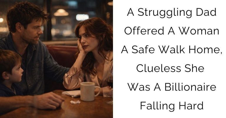A Struggling Dad Offered A Woman A Safe Walk Home, Clueless She Was A Billionaire Falling Hard