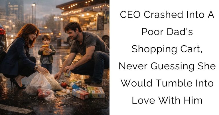 CEO Crashed Into A Poor Dad’s Shopping Cart, Never Guessing She Would Tumble Into Love With Him