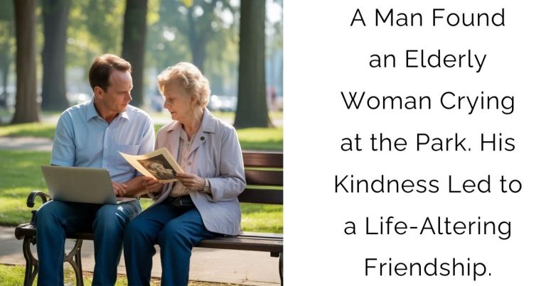 A Man Found an Elderly Woman Crying at the Park. His Kindness Led to a Life-Altering Friendship.