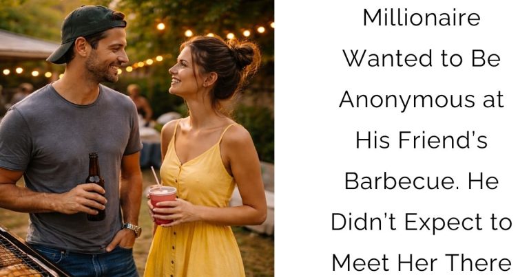 Millionaire Wanted to Be Anonymous at His Friend’s Barbecue. He Didn’t Expect to Meet Her There