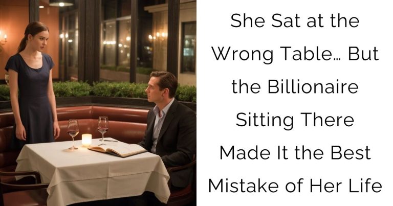 She Sat at the Wrong Table… But the Billionaire Sitting There Made It the Best Mistake of Her Life