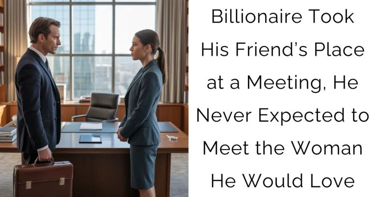 Billionaire Took His Friend’s Place at a Meeting, He Never Expected to Meet the Woman He Would Love