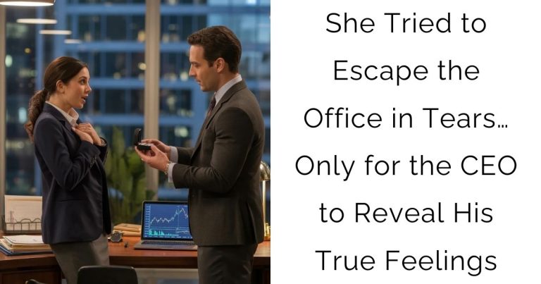 She Tried to Escape the Office in Tears… Only for the CEO to Reveal His True Feelings