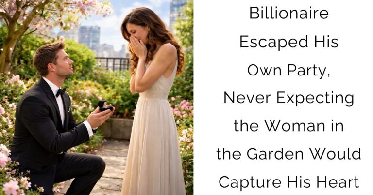 Billionaire Escaped His Own Party, Never Expecting the Woman in the Garden Would Capture His Heart