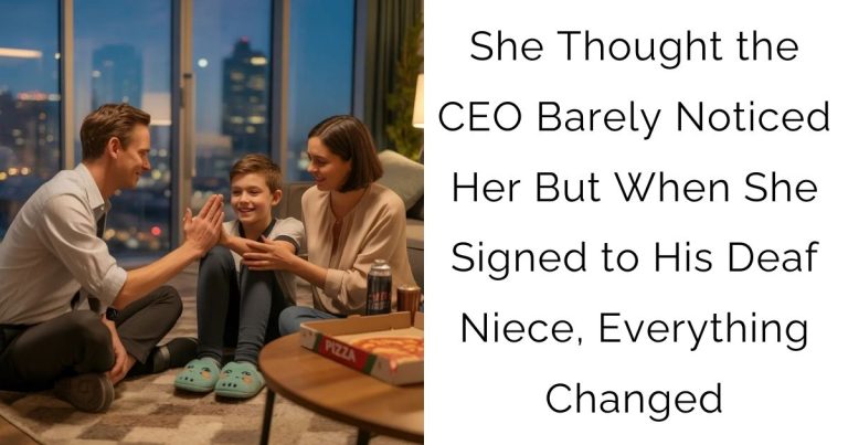 She Thought the CEO Barely Noticed Her — But When She Signed to His Deaf Niece, Everything Changed