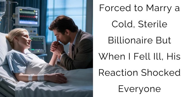 Forced to Marry a Cold, Sterile Billionaire — But When I Fell Ill, His Reaction Shocked Everyone