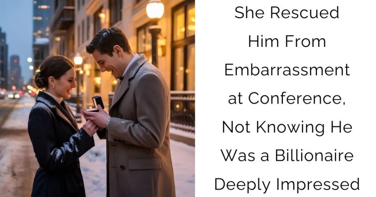 She Rescued Him From Embarrassment at Conference, Not Knowing He Was a Billionaire Deeply Impressed