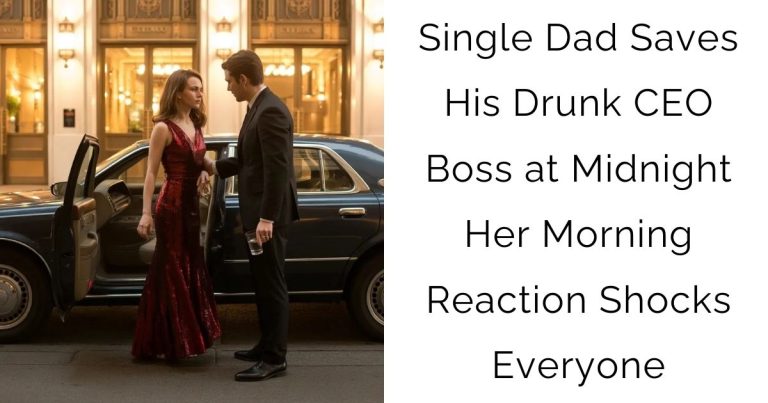 Single Dad Saves His Drunk CEO Boss at Midnight — Her Morning Reaction Shocks Everyone