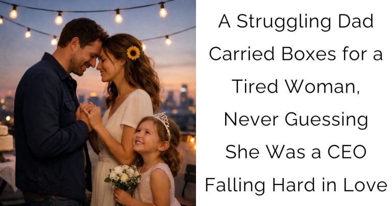 A Struggling Dad Carried Boxes for a Tired Woman, Never Guessing She Was a CEO Falling Hard in Love