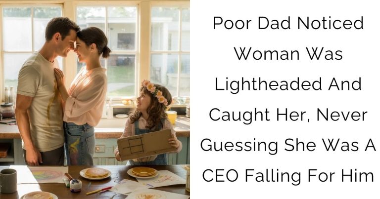 Poor Dad Noticed Woman Was Lightheaded And Caught Her, Never Guessing She Was A CEO Falling For Him