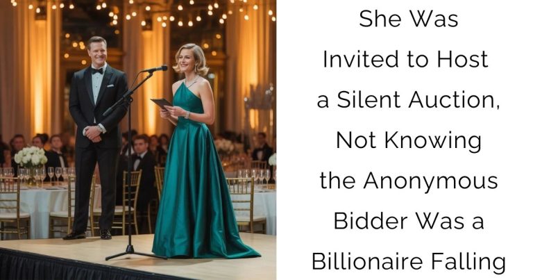 She Was Invited to Host a Silent Auction, Not Knowing the Anonymous Bidder Was a Billionaire Falling