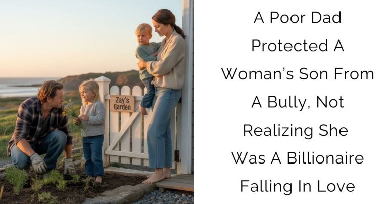 A Poor Dad Protected A Woman’s Son From A Bully, Not Realizing She Was A Billionaire Falling In Love