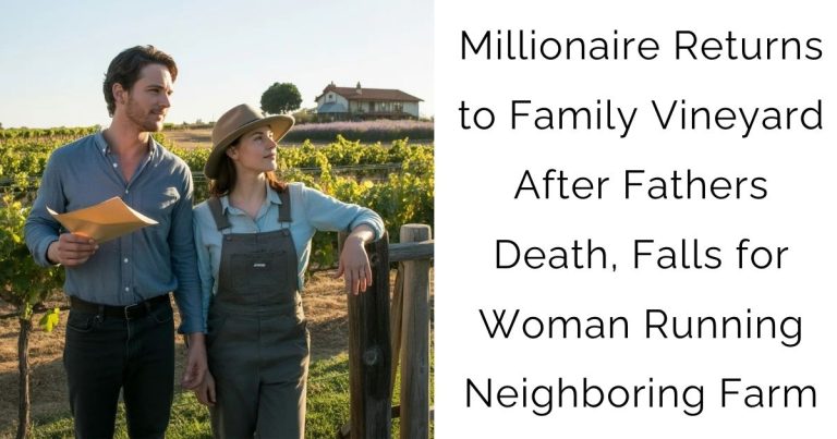 Millionaire Returns to Family Vineyard After Fathers Death, Falls for Woman Running Neighboring Farm