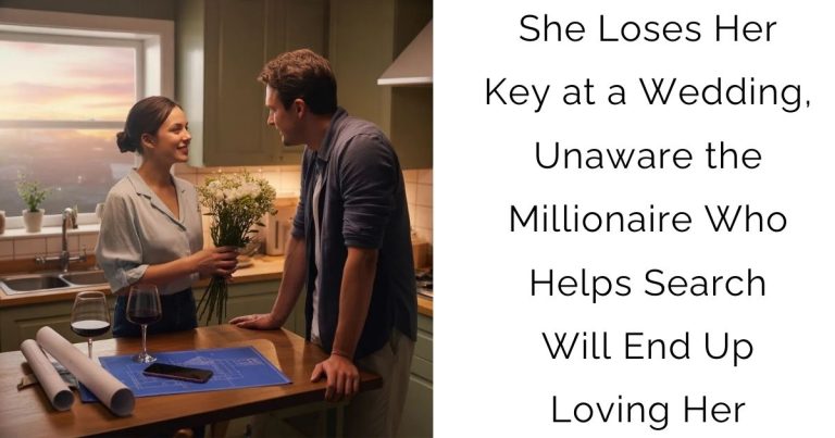 She Loses Her Key at a Wedding, Unaware the Millionaire Who Helps Search Will End Up Loving Her
