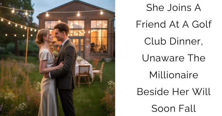 She Joins A Friend At A Golf Club Dinner, Unaware The Millionaire Beside Her Will Soon Fall