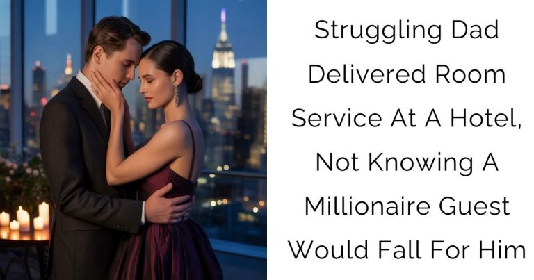 Struggling Dad Delivered Room Service At A Hotel, Not Knowing A Millionaire Guest Would Fall For Him