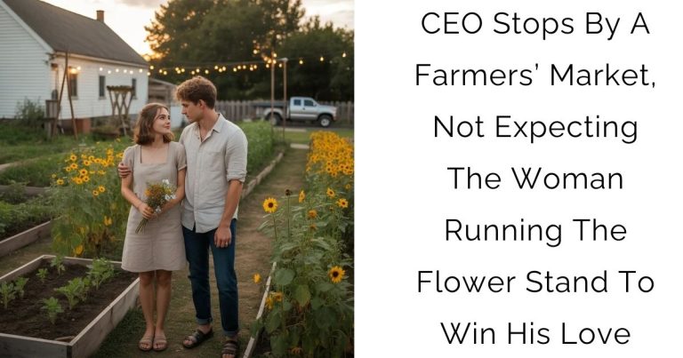 CEO Stops By A Farmers’ Market, Not Expecting The Woman Running The Flower Stand To Win His Love