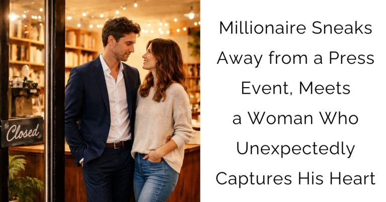 Millionaire Sneaks Away from a Press Event, Meets a Woman Who Unexpectedly Captures His Heart