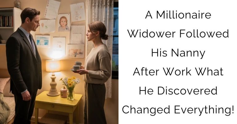 A Millionaire Widower Followed His Nanny After Work—What He Discovered Changed Everything!