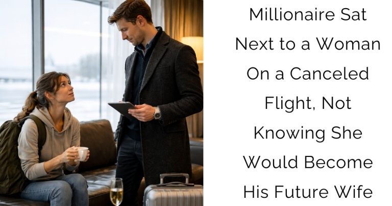 Millionaire Sat Next to a Woman On a Canceled Flight, Not Knowing She Would Become His Future Wife