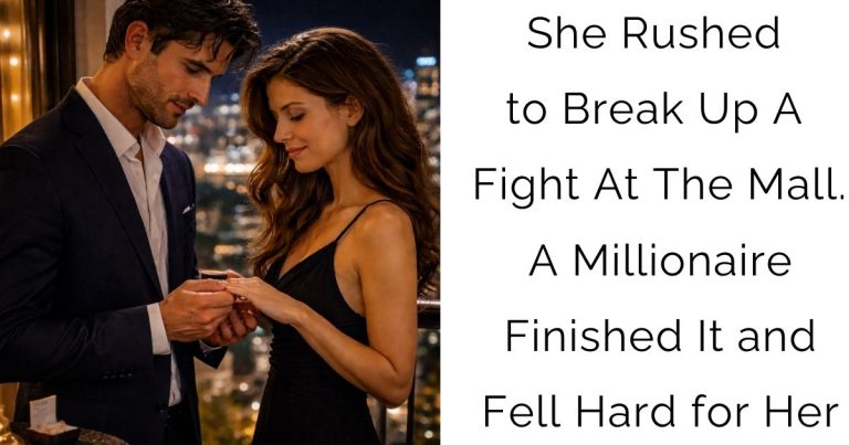 She Rushed to Break Up A Fight At The Mall. A Millionaire Finished It and Fell Hard for Her