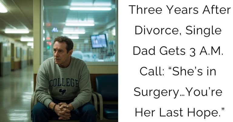 Three Years After Divorce, Single Dad Gets 3 A.M. Call: “She’s in Surgery… You’re Her Last Hope.”
