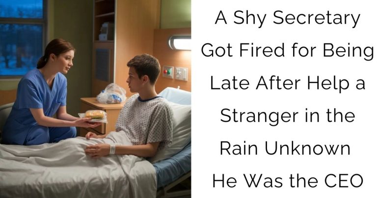 A Shy Secretary Got Fired for Being Late After Help a Stranger in the Rain — Unknown He Was the CEO