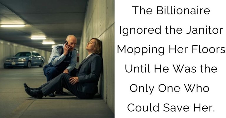 The Billionaire Ignored the Janitor Mopping Her Floors Until He Was the Only One Who Could Save Her.