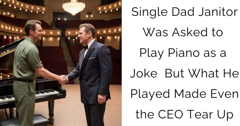 Single Dad Janitor Was Asked to Play Piano as a Joke — But What He Played Made Even the CEO Tear Up