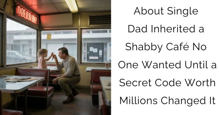 About Single Dad Inherited a Shabby Café No One Wanted Until a Secret Code Worth Millions Changed It