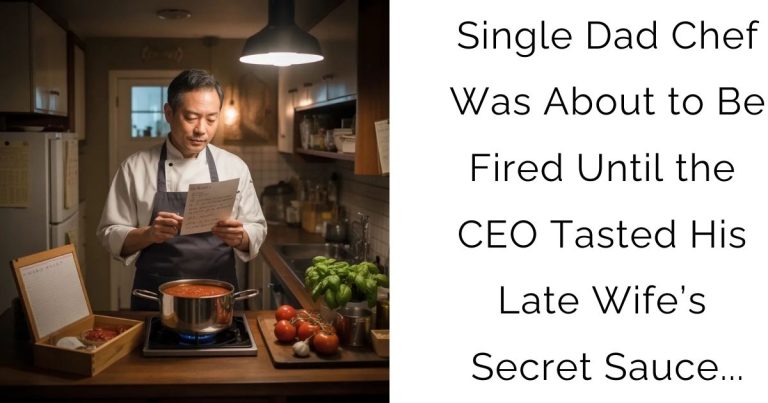 Single Dad Chef Was About to Be Fired — Until the CEO Tasted His Late Wife’s Secret Sauce…